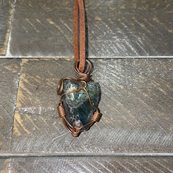 Wire Wrapped Labradorite - Picture 2 of 3